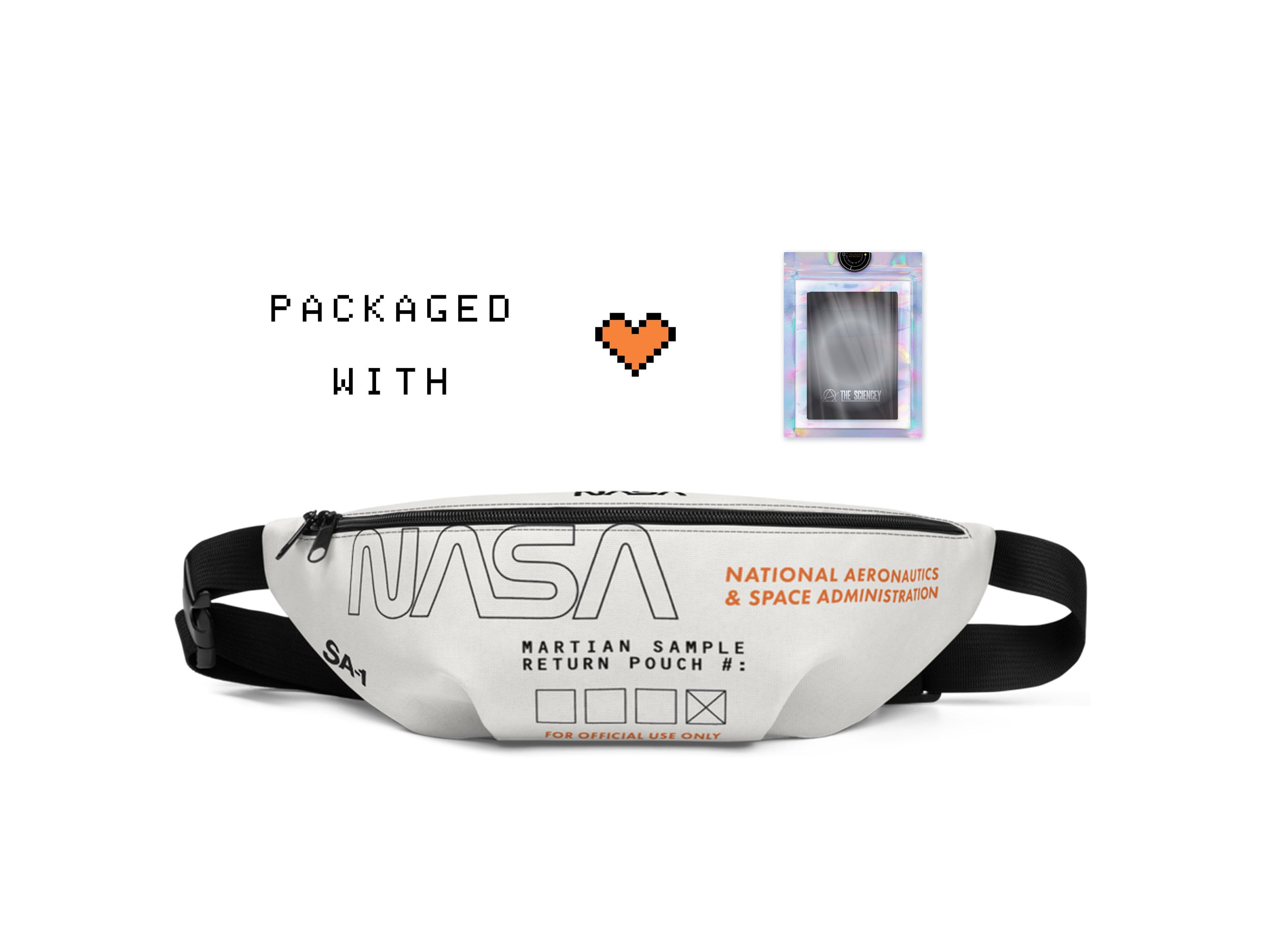 NASA Retrofuturistic Hip Pack - Futuristic Fanny Pack / Sci-Fi EDC Bum Bag