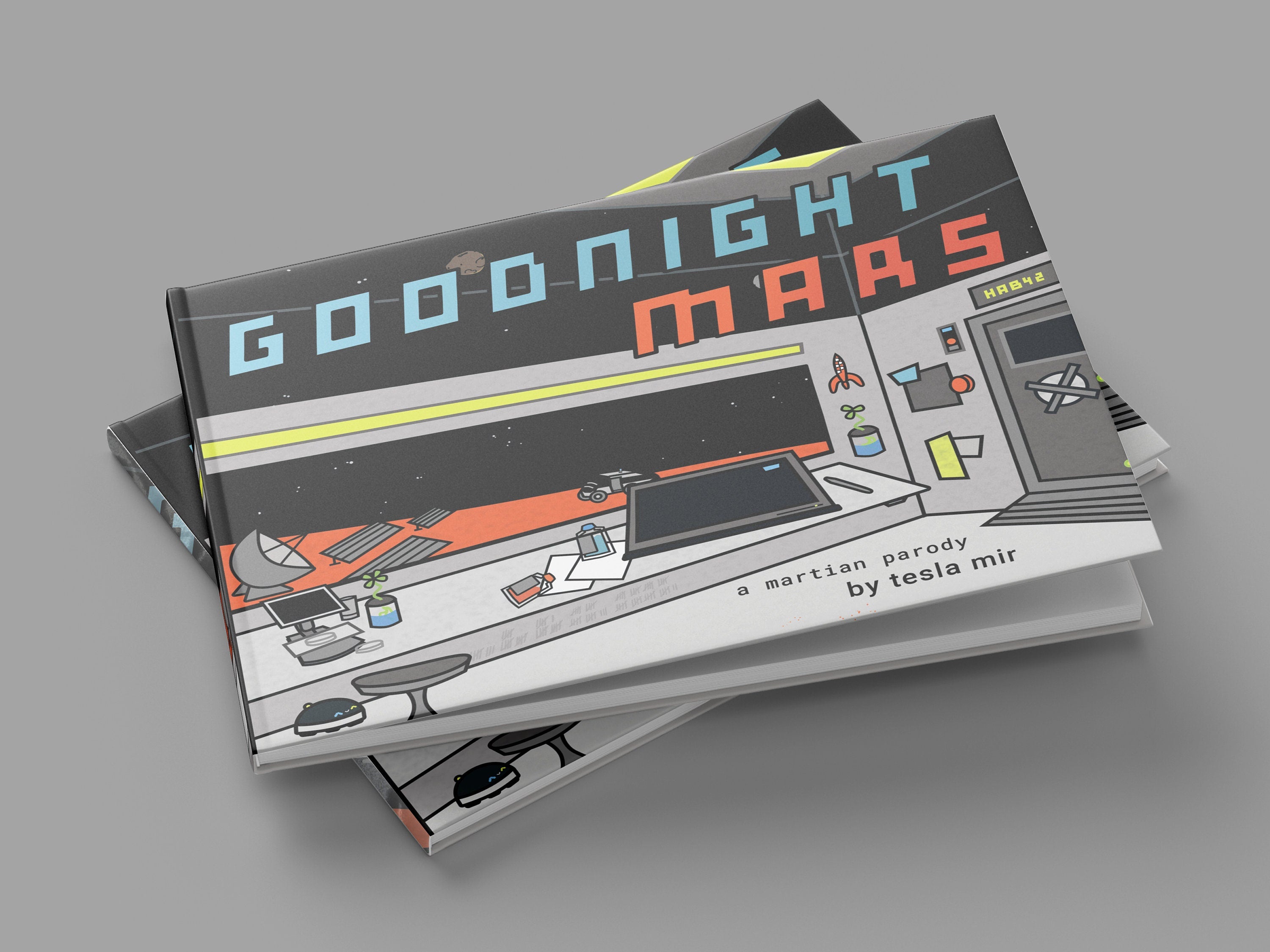 Goodnight Mars Sci-Fi STEM parody book - Children's Illustrated Bedtime Space / Astronomy Story - Goodnight Moon Parody