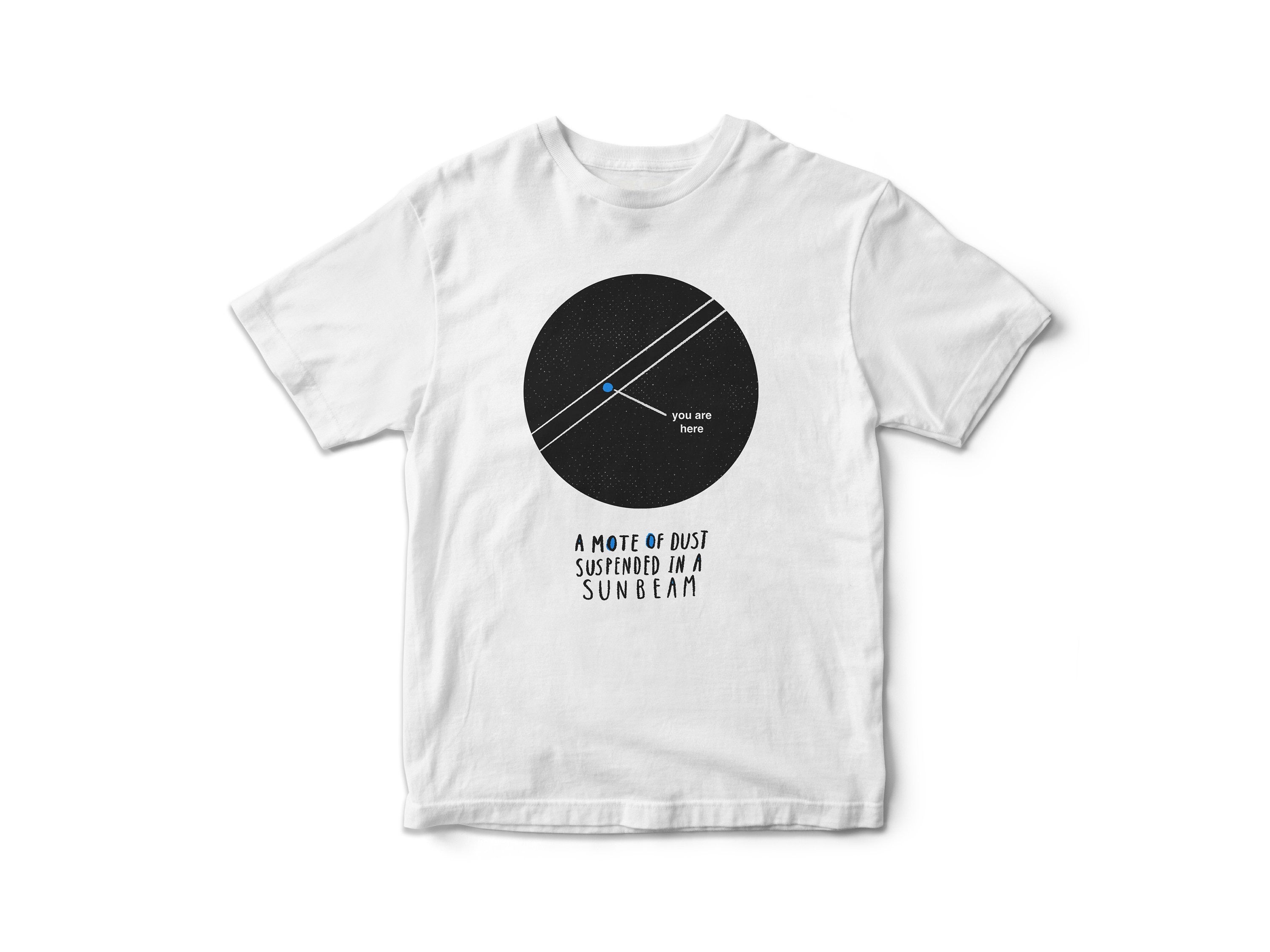 Pale Blue Dot T-Shirt - Mote of Dust T-Shirt - Graphic Space & Astronomy Tee