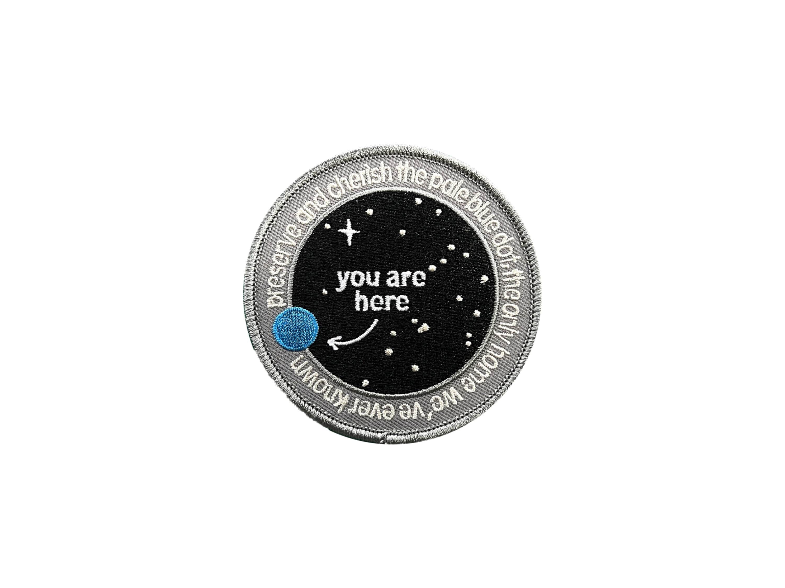 Pale Blue Dot Patch - - Cosmos Expedition Patch - Space Mission Jacket Patch