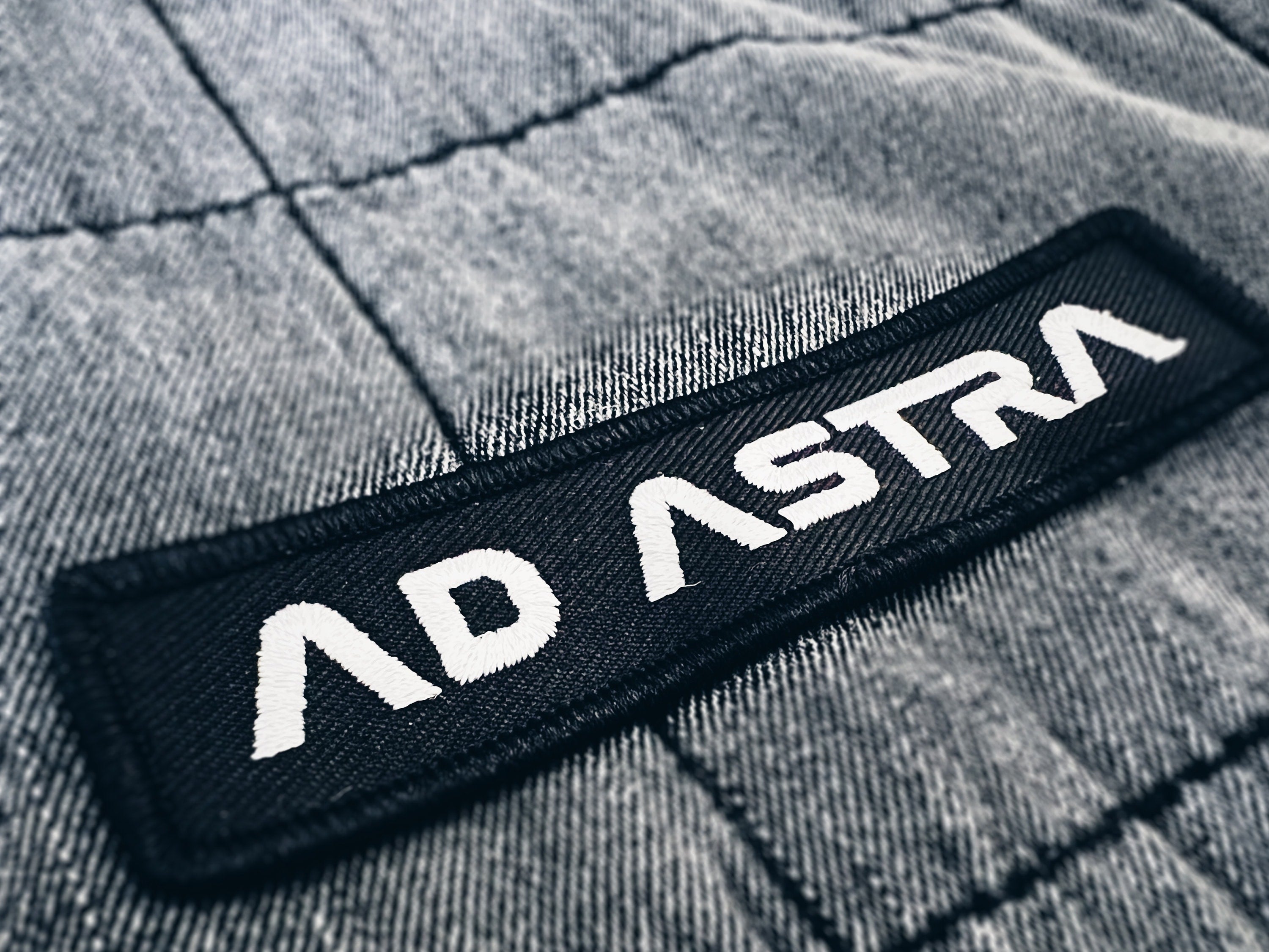 Ad Astra Embroidered Patch - EDC Futuristic Jacket Patches - Space Mission Patch