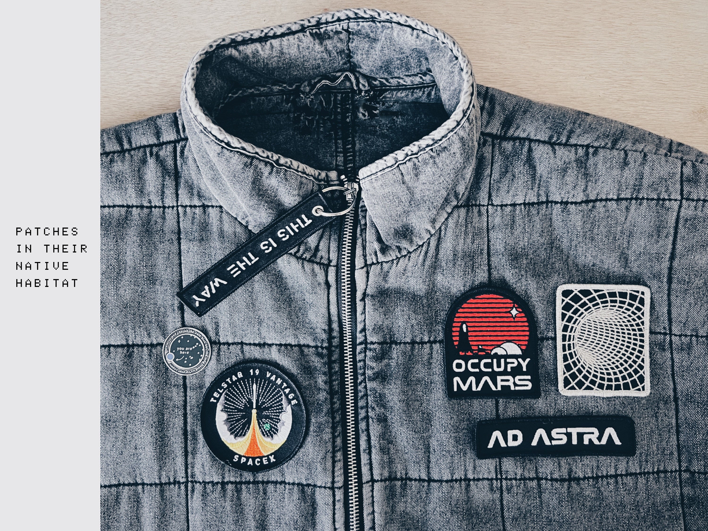 Event Horizon Embroidered Patch - EDC Mission Jacket Patches - Cyberpunk Space Patch