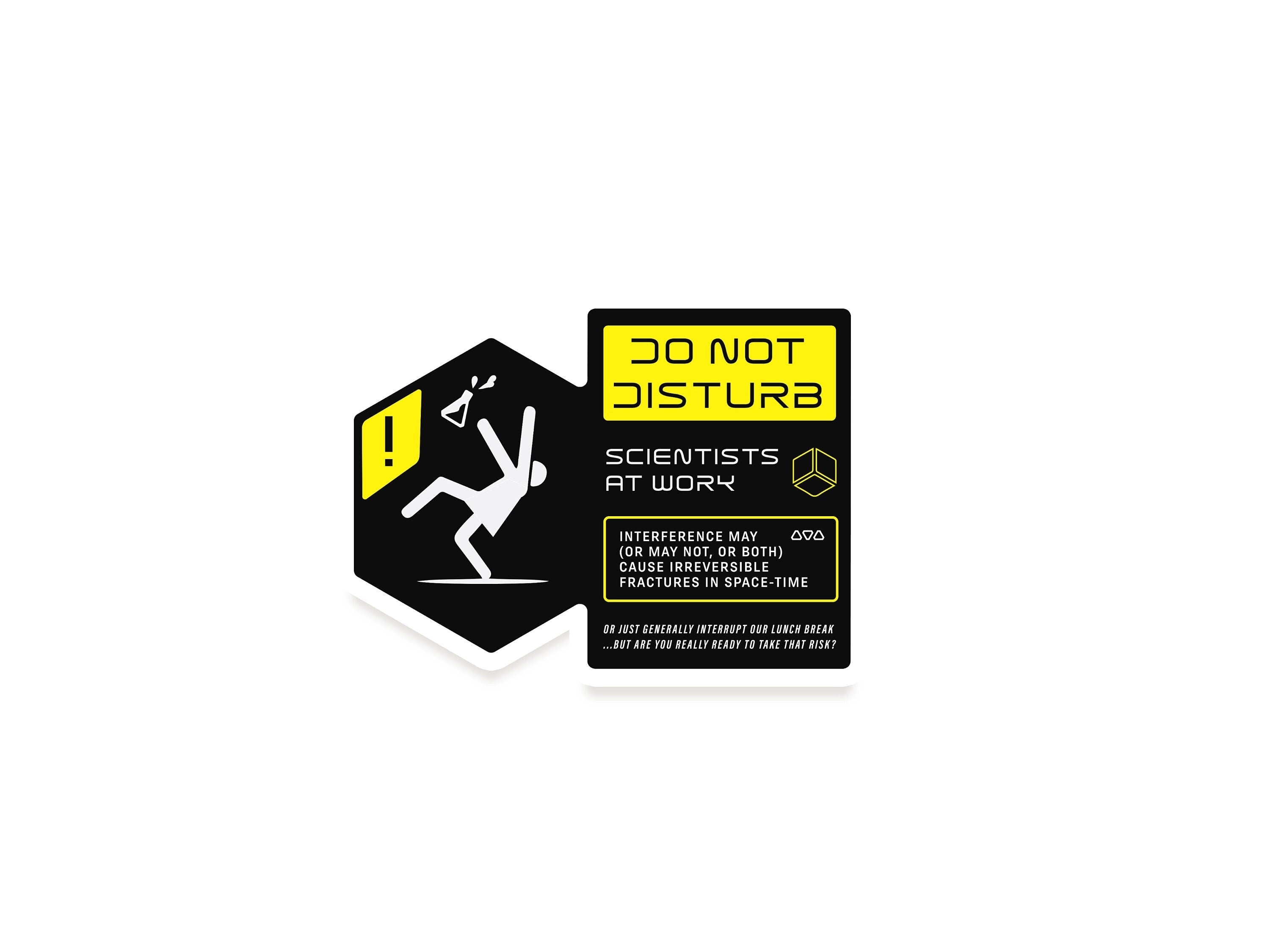 Scientists at Work Refrigerator Magnet - Cyberpunk Futurist Design - Sci-fi Lab Fridge Gift