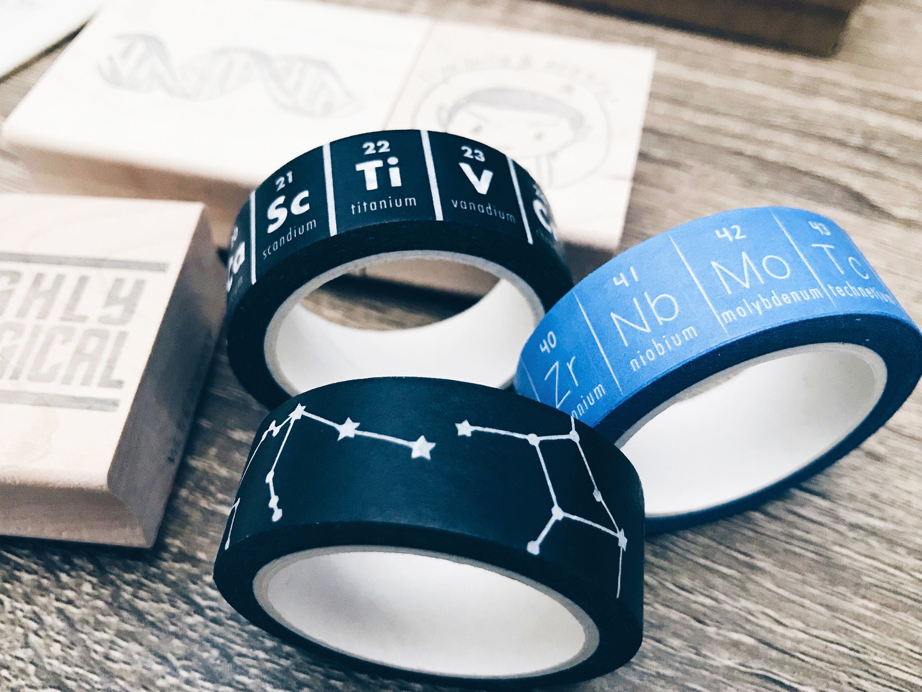 Periodic Table of Elements Washi Tape - Studyspo Stationery Planner Tape - 10m STEM Science Washi Tape - Chemistry Bujo Accessory