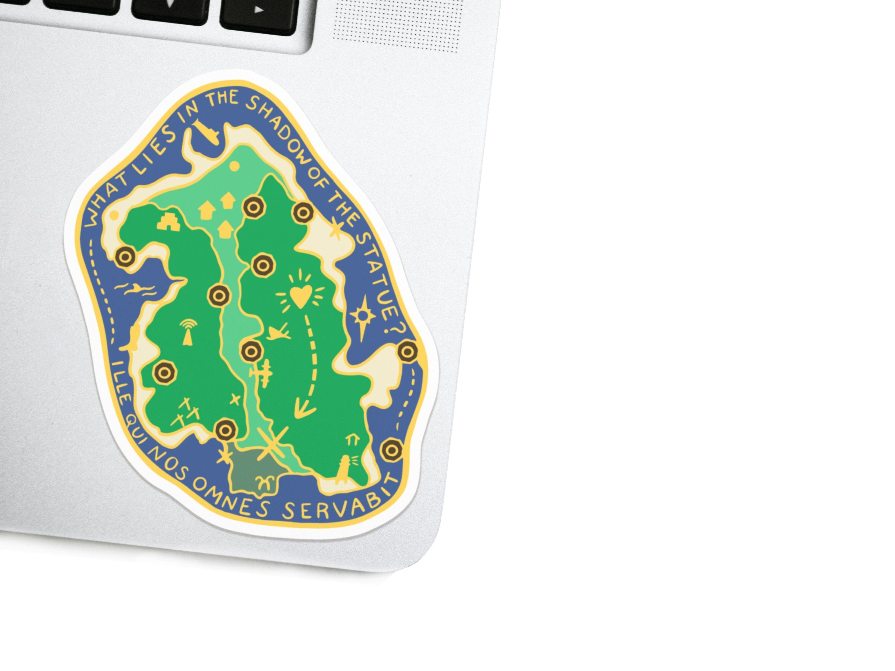 Island of Lost Map Decal - TV Show Vinyl Sticker - Laptop / Water Bottle Decal