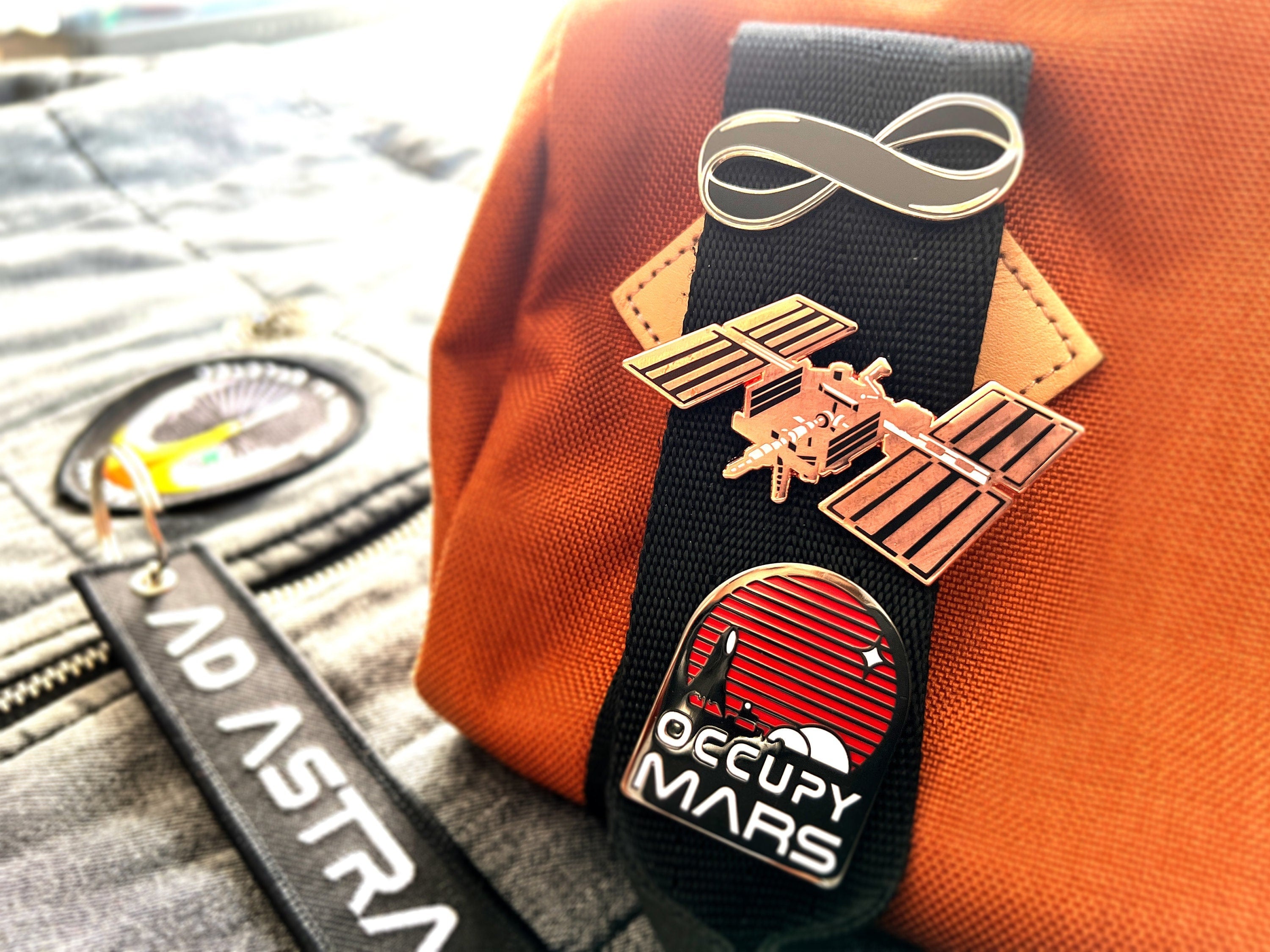 Occupy Mars Enamel Pin - SpaceX Inspired Mars Colony Lapel Pin / Badge - Starship / Space Gift