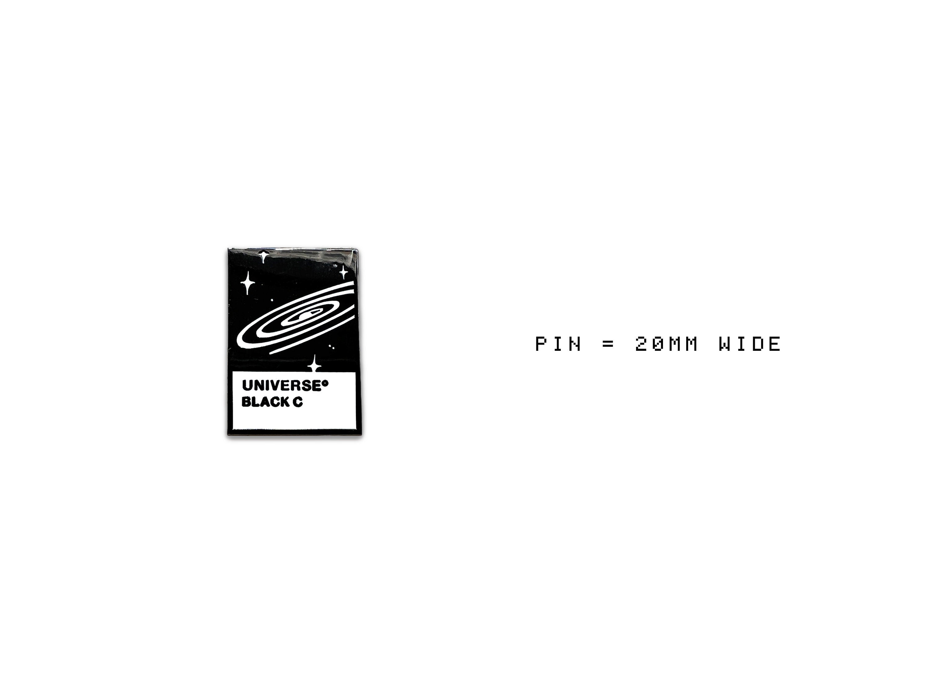 Universe Black Pantone-Parody Enamel Pin - Space & Astronomy Galaxy Brooch- Sci-fi Lovers Gift