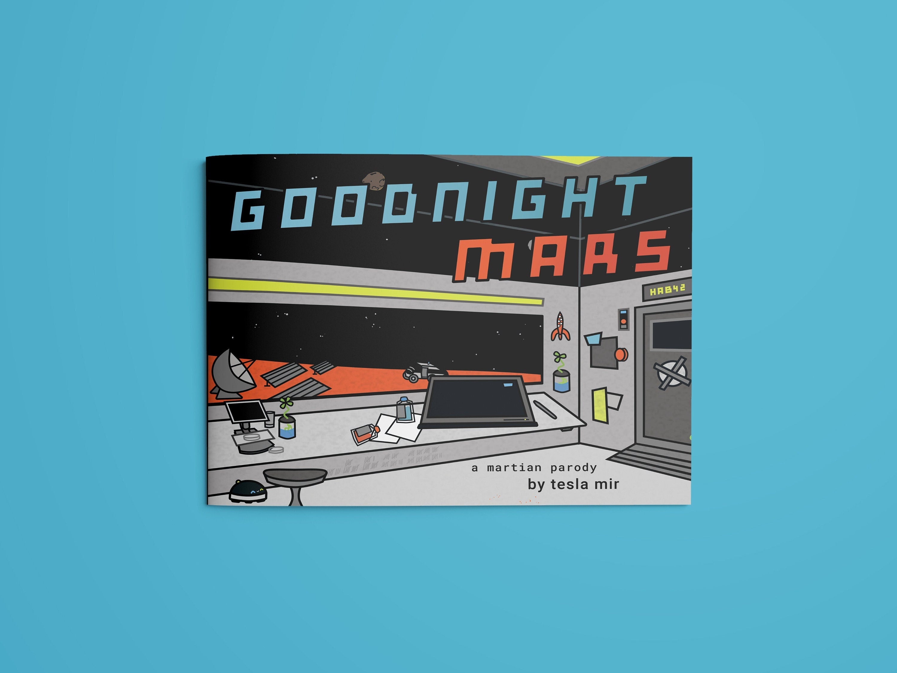 Goodnight Mars Sci-Fi STEM parody book - Children's Illustrated Bedtime Space / Astronomy Story - Goodnight Moon Parody