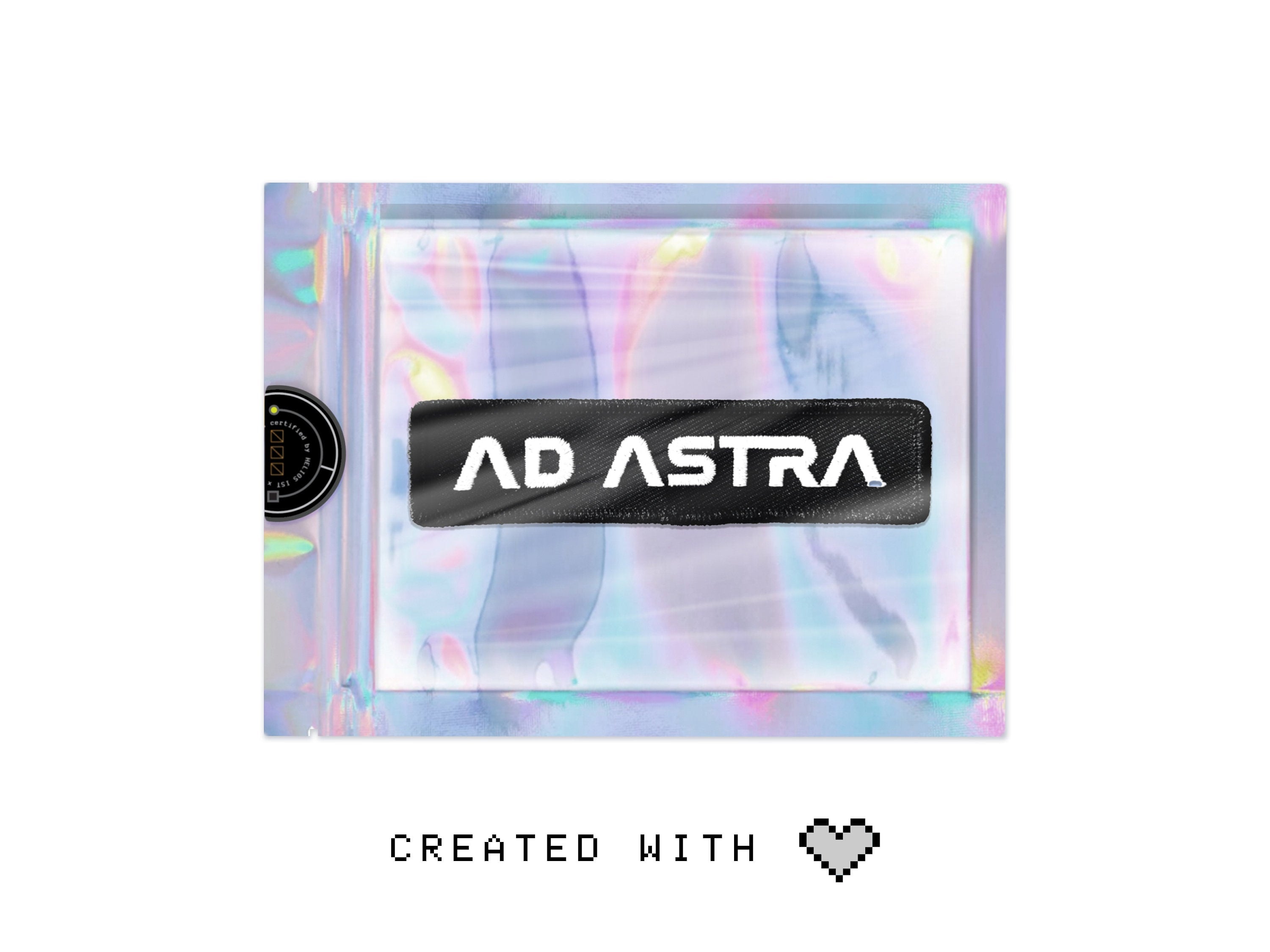 Ad Astra Embroidered Patch - EDC Futuristic Jacket Patches - Space Mission Patch
