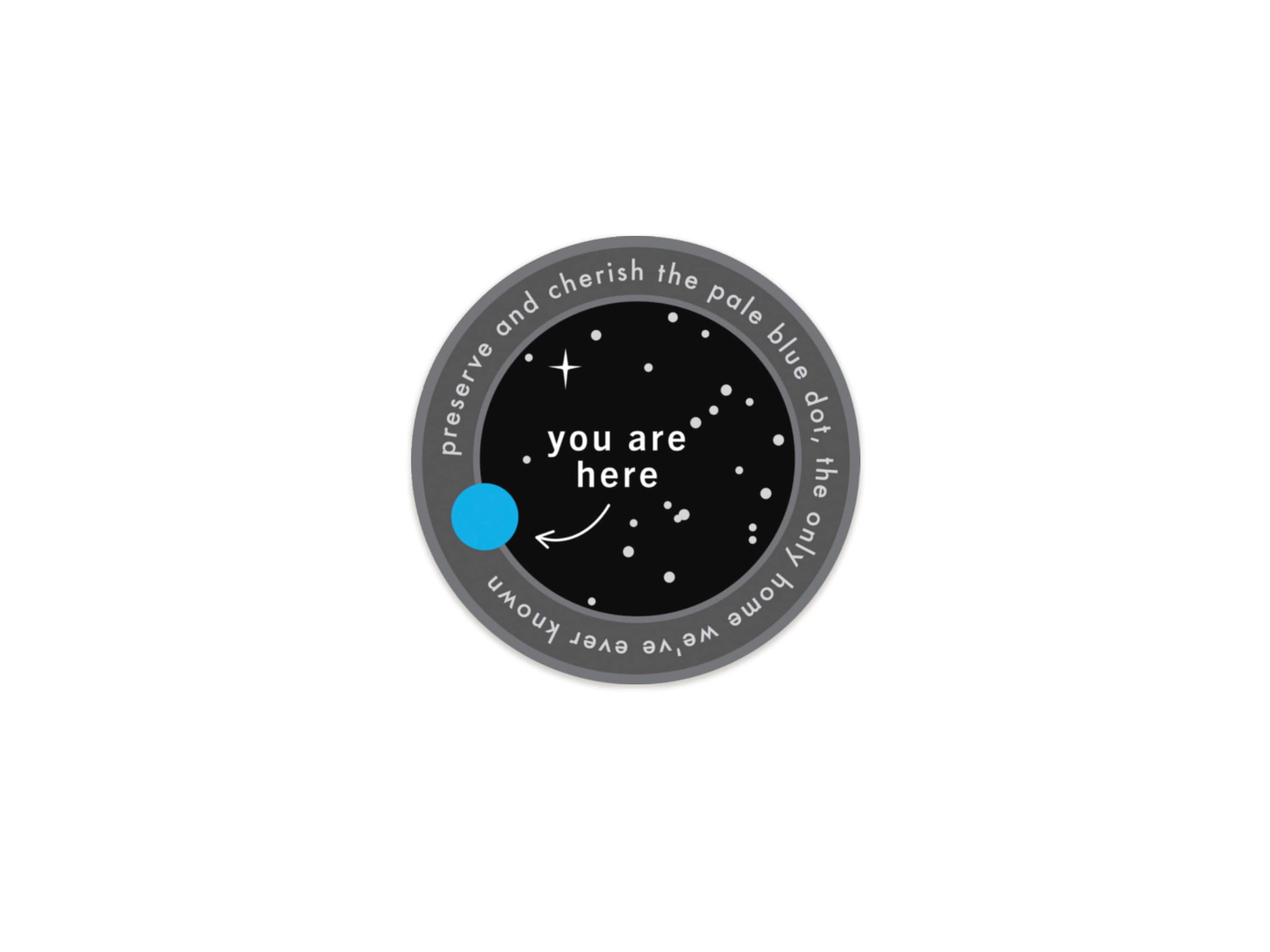 Pale Blue Dot Refrigerator Magnet - - Space / Astronomy Magnet