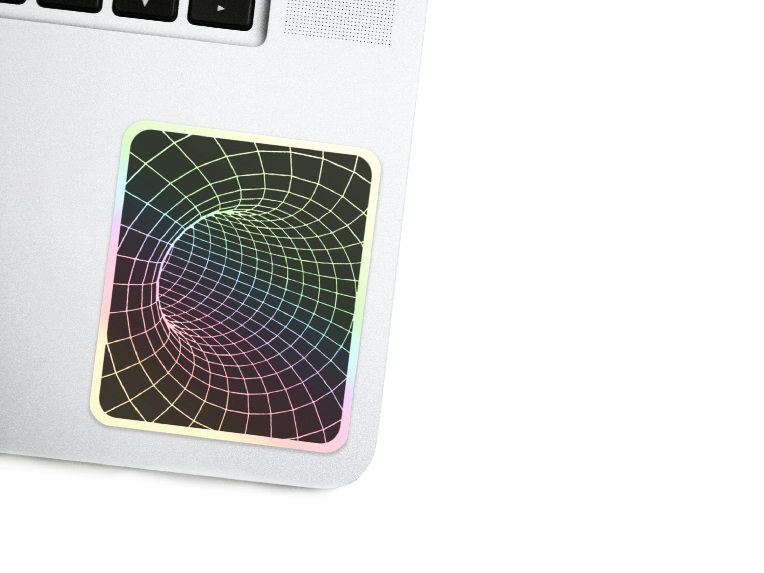 Event Horizon Holographic Vinyl Decal - Cyberpunk Laptop Sticker - Futuristic Astronomy / Space Bumper Sticker