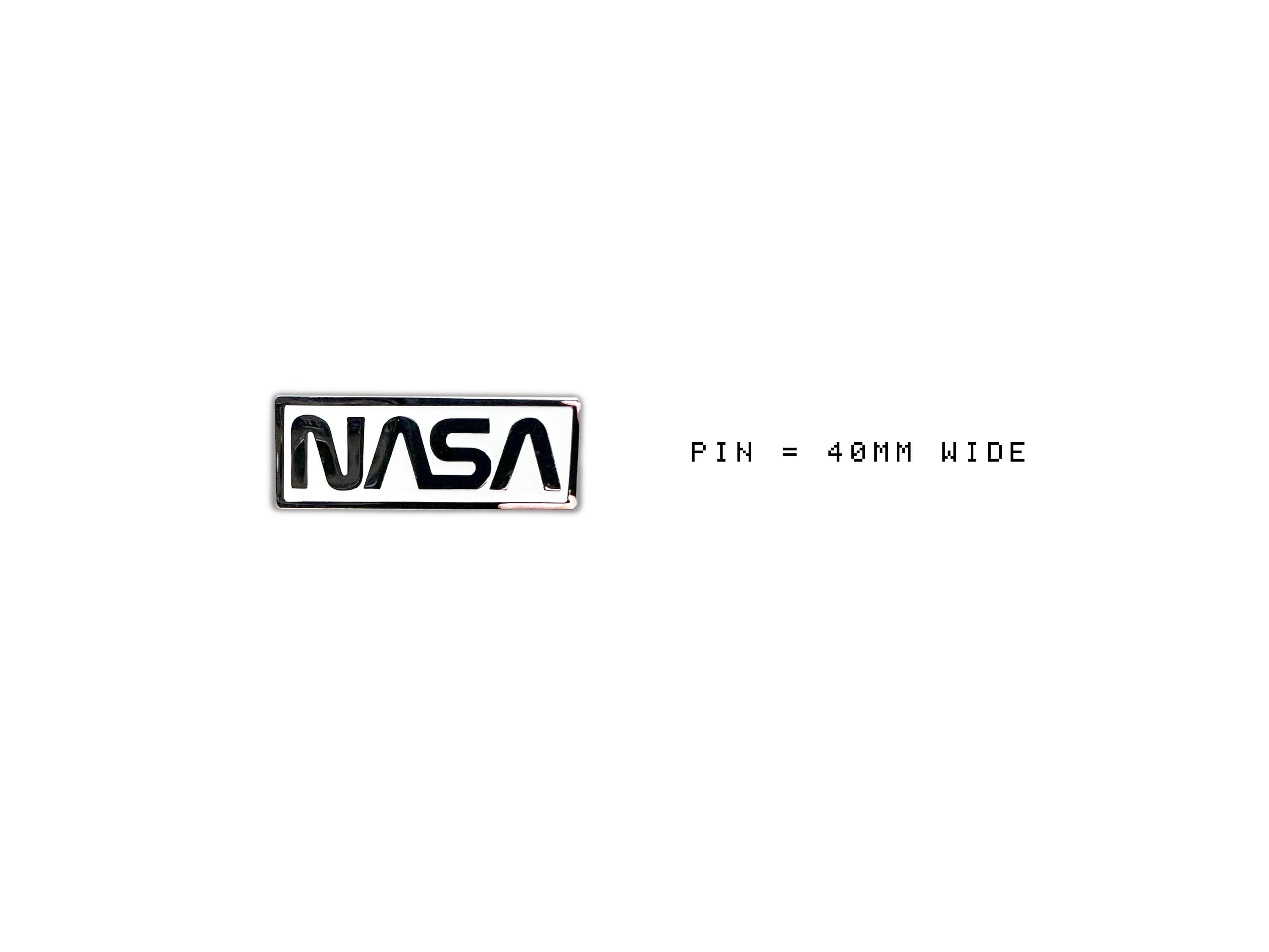 Retro NASA Enamel Pin - Futuristic Lapel / Brooch Pin - Aerospace / Astronomy Gift