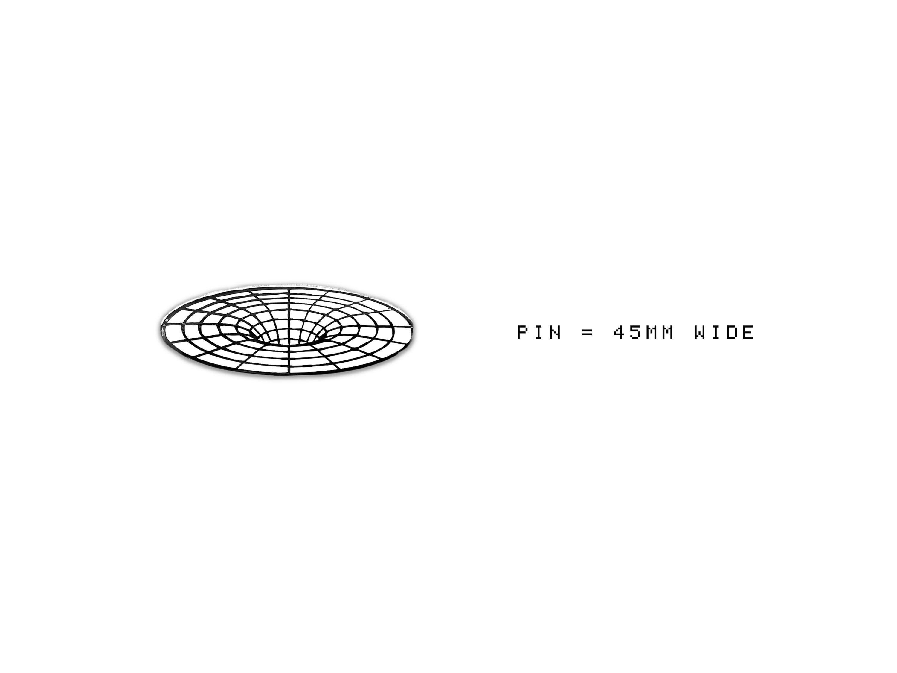 Event Horizon V1 Enamel Pin - Futuristic / Minimal Black Hole Lapel Pin - Space / Astronomy Gift