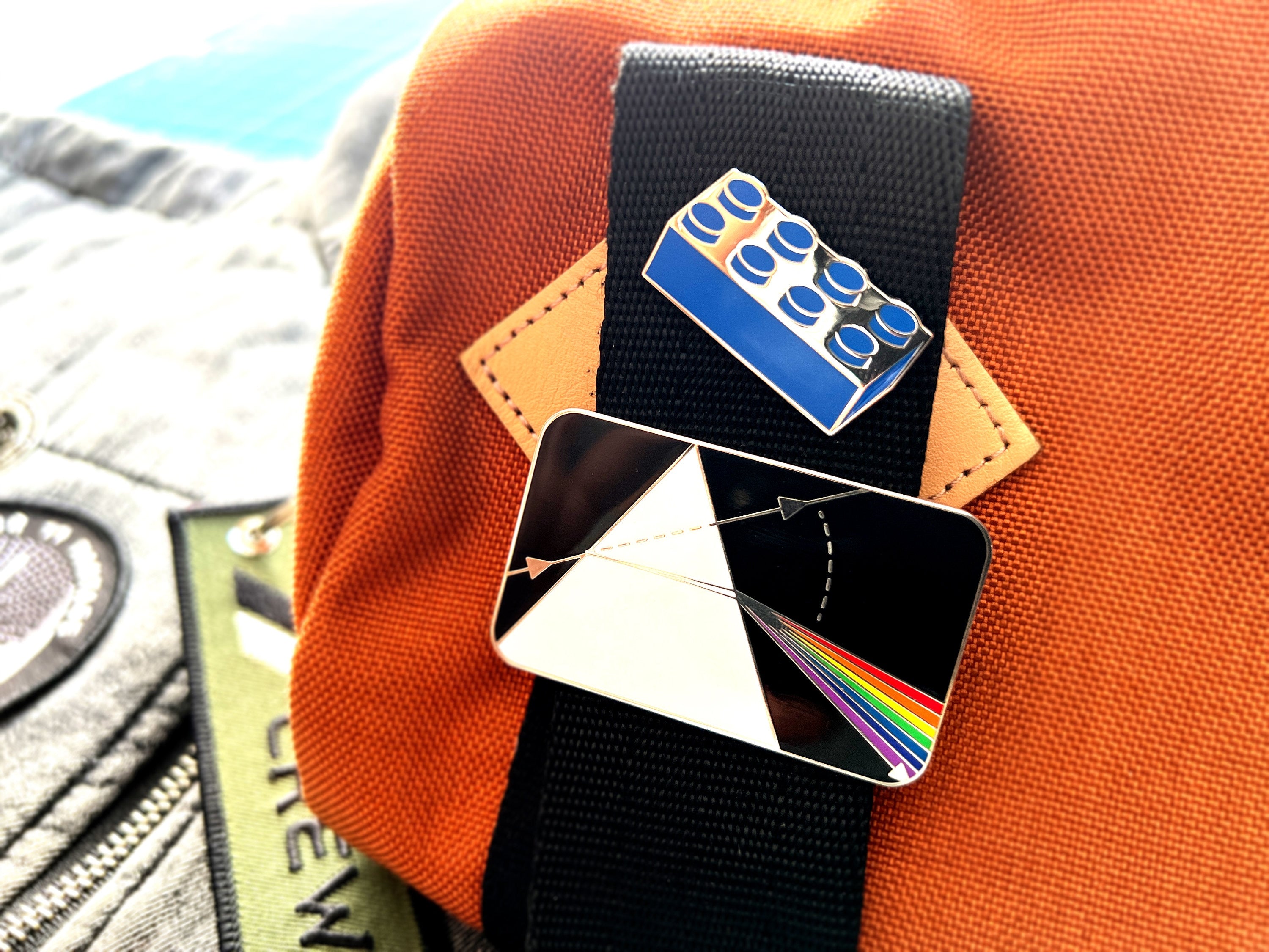 EM Visible Spectrum Enamel Pin - Prism Rainbow Science Lapel Pin / Badge - STEM Gift