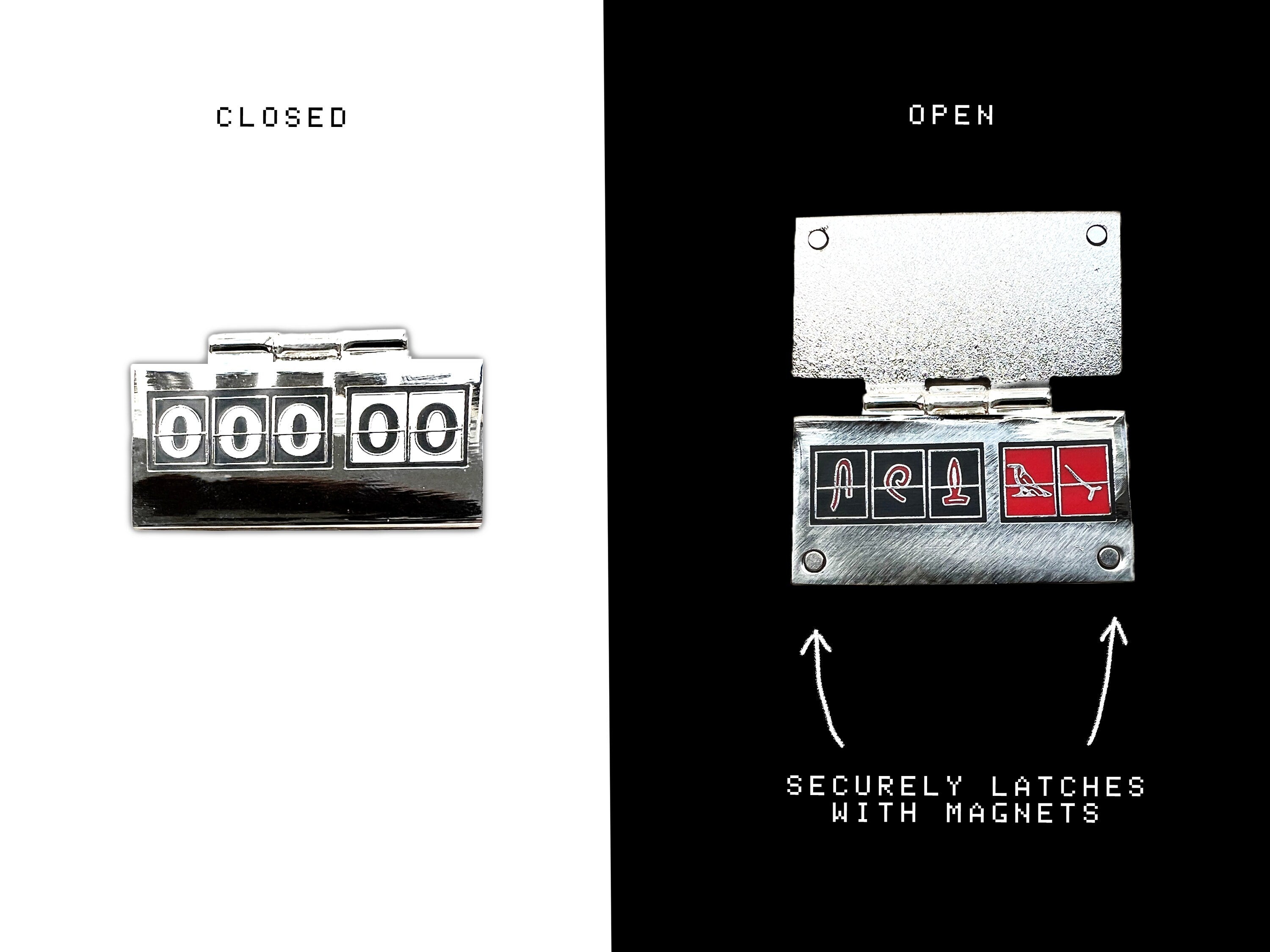 Hinged Lost Countdown Clock Enamel Pin – The Sciencey