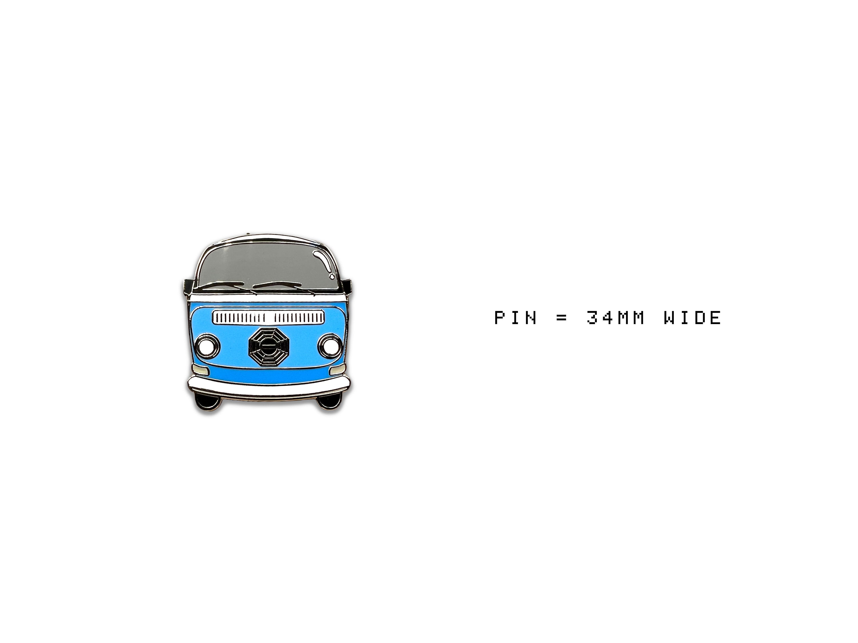 Dharma Bus Enamel Pin - Lost Show Blue VW Pin - Island Life Gift