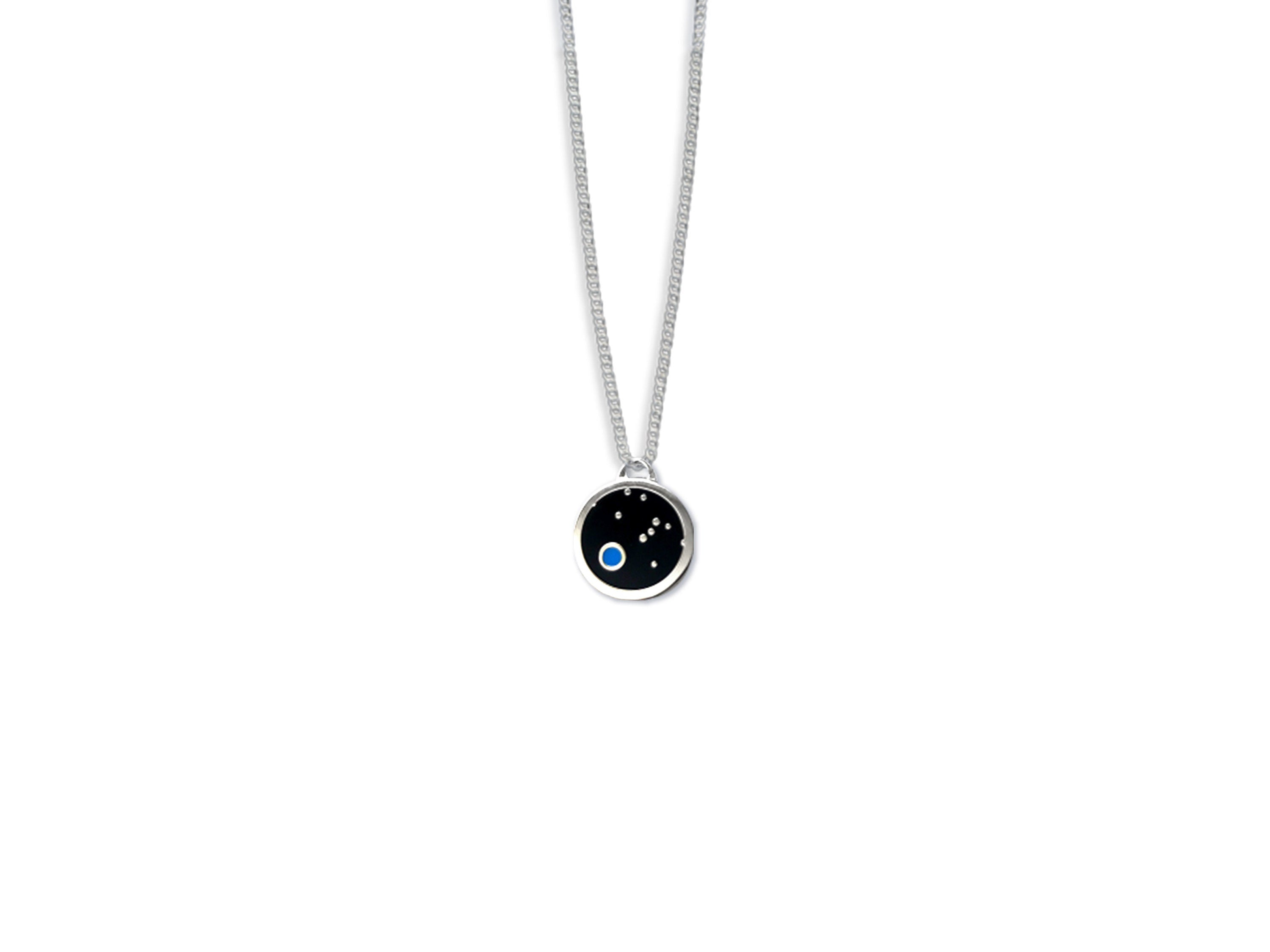 Pale Blue Dot Necklace - Astronomy / Space Pendant Necklace Gift - Celestial / Earth Jewelry