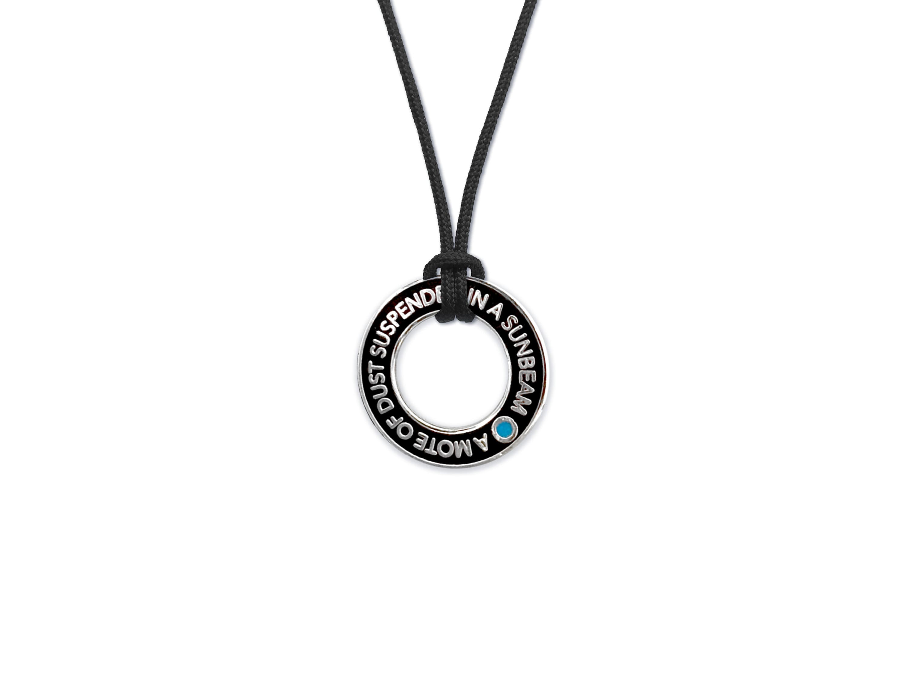 Pale Blue Dot Necklace - Men's / Women's Astronomy Pendant - Cosmos / Celestial / Space Jewelry