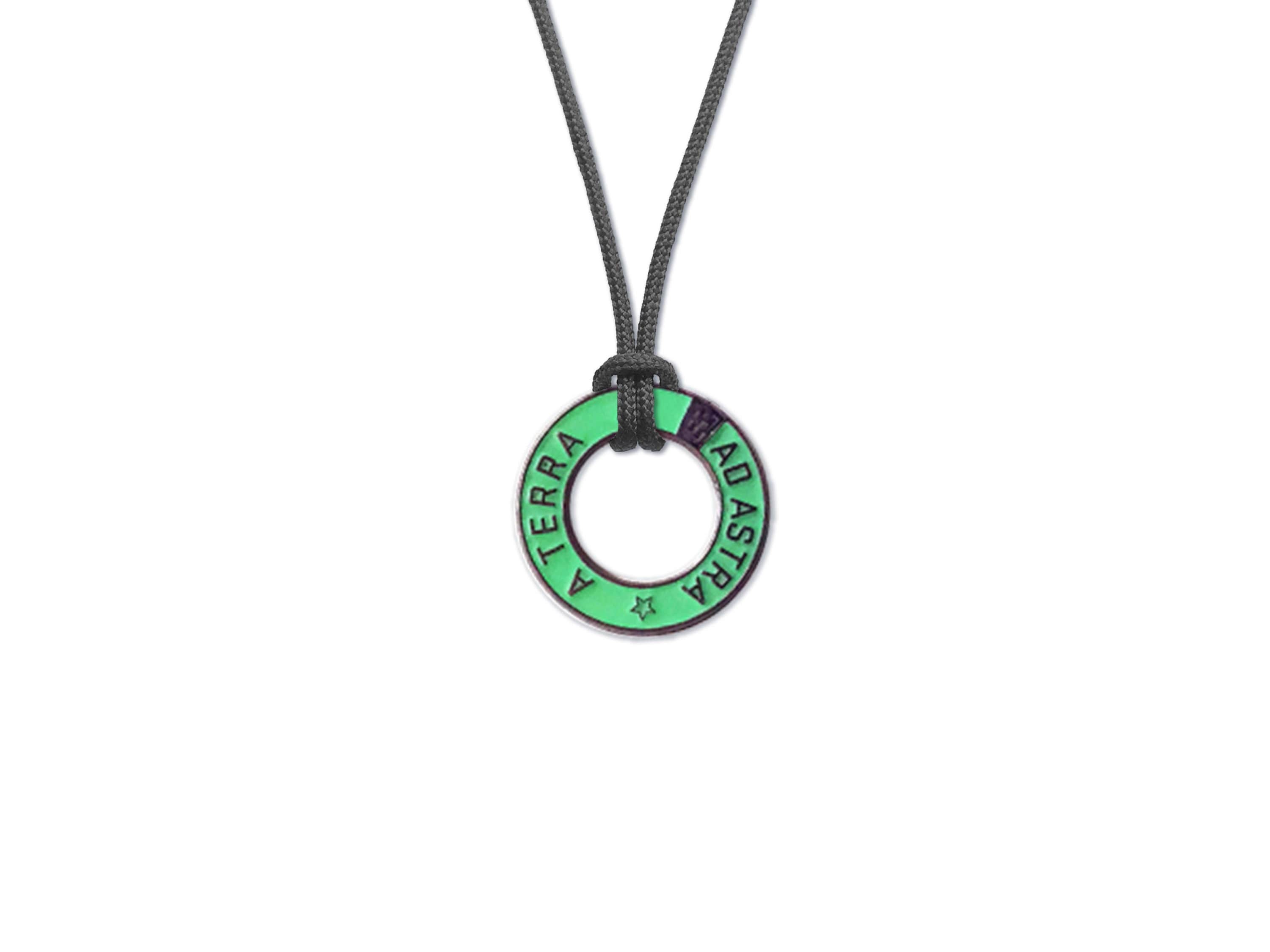 Glowing Meteorite Dust Necklace - Men's / Women's Mars Astronomy Necklace - Futuristic Glow In the Dark Space Jewelry