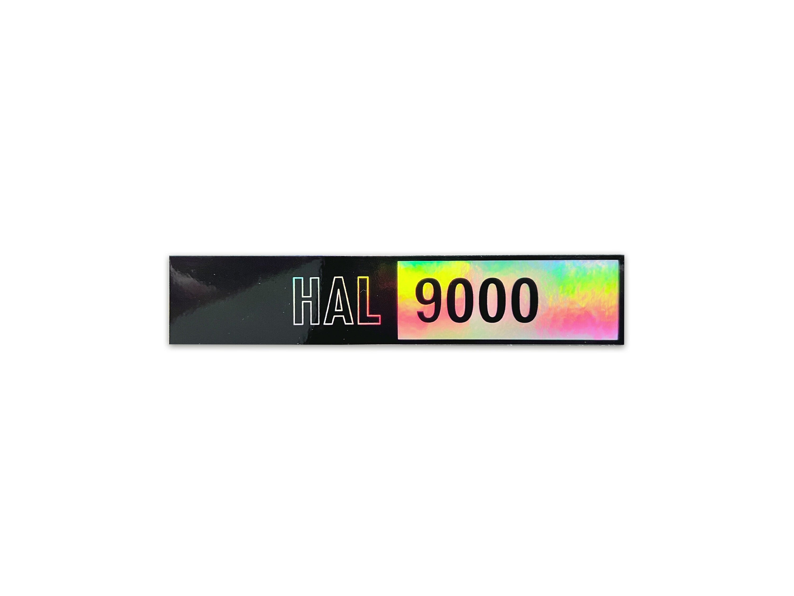 HAL 9000 Holographic Decal - Retrofuturistic 2001: A Space Odyssey Laptop Sticker - Sci-Fi / Cyberpunk