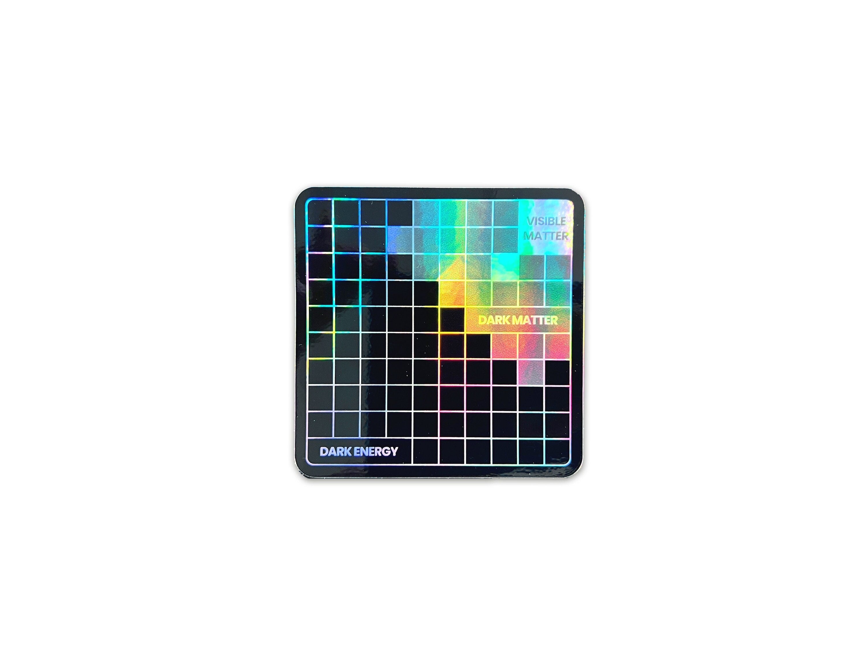 Universe Composition Holographic Vinyl Decal - Sci-fi Cyberpunk / Astropunk Laptop Sticker - Astrophysics Bumper Sticker